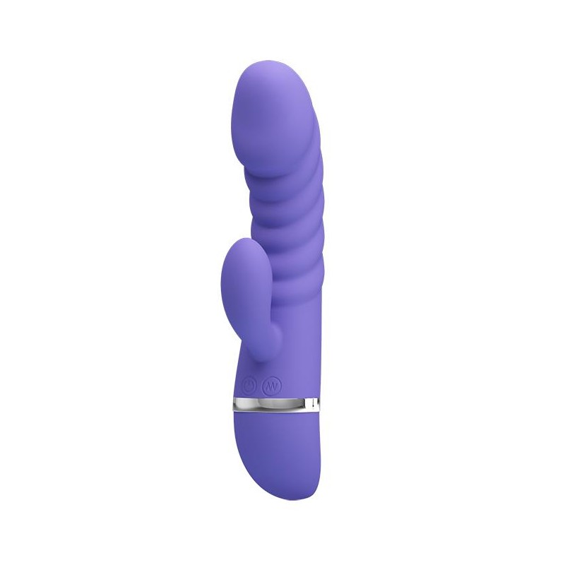 Sex wibrator ze stymulatorem łechtaczki 7tryb 18cm